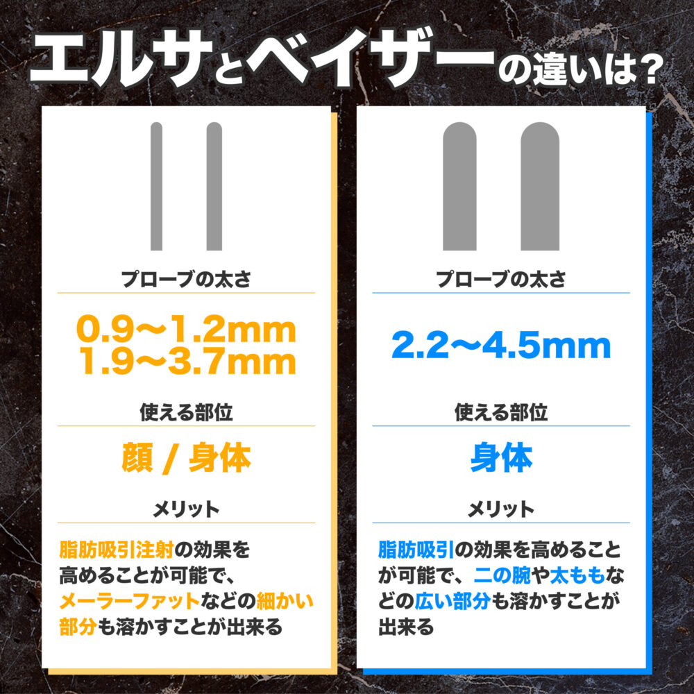 エルサとベイザーの違い